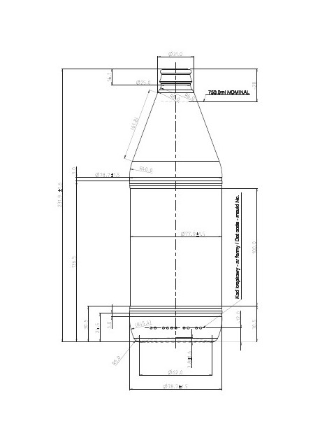 Butelka Ocet 750